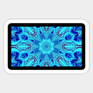 Light Blue Star Mandala Sticker